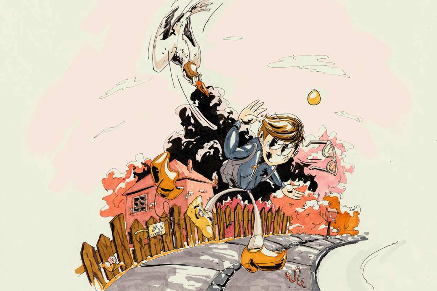 Børnebogsillustrationer af Jakob i