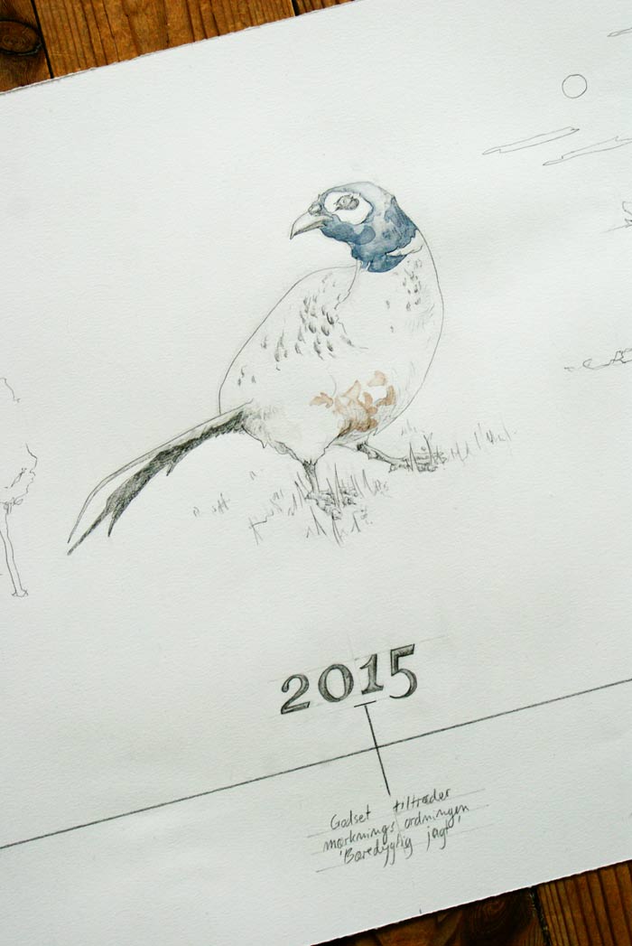 Bestil en tegnng af professionel kunstner Jakob i - her er tegning af Rohden Gods ved Vejle