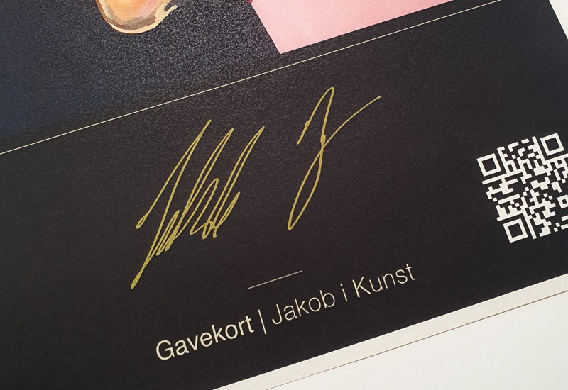 Gavekort til original, håndlavet og customised kunst af professionel kunstner