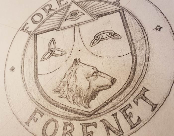 Vælg dine egne symboler i dit våbenskjoldsdesign der repræsenterer din families værdier